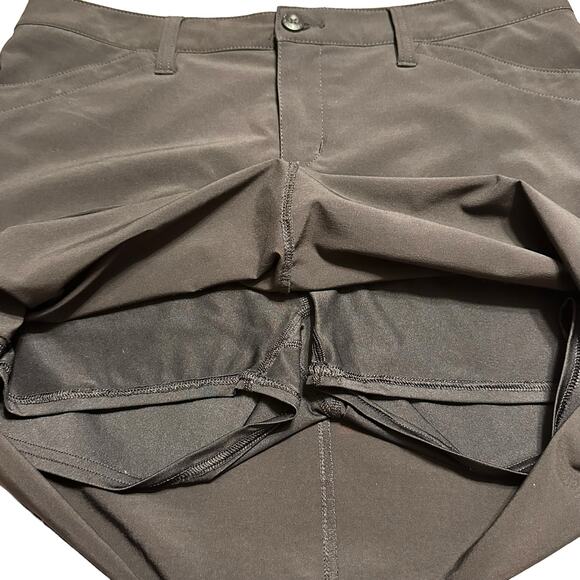 Eddie Bauer Black Skort Size 8 Activewear Front Back Pockets - Picture 4 of 8